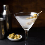 Dry martini cocktail